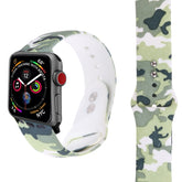 Silicone Printing Strap for Apple Watch Series 5 & 4 40mm (Color Flower Pattern)
